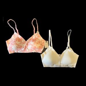 2 pack - Lucky Brand Laser Lounge Bralette Size L